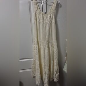 J crew Cream Maxi Dress